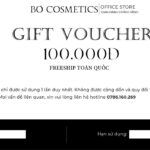 Phiếu Quà Tặng Gift Voucher Khi Mua Sắm Tại Bơ Cosmetics 100K