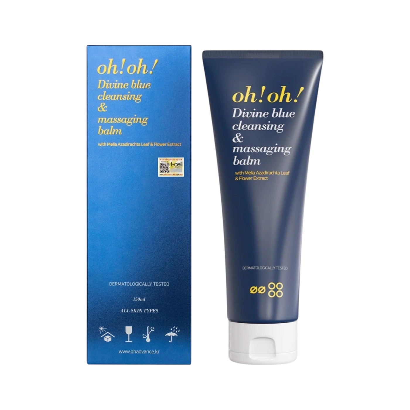 oh-oh-divine-blue-cleansing-massaging-balm-150ml-introweb.jpg Sáp Tẩy Trang Oh!Oh! Divine Blue Cleansing & Massaging Balm - Làm Sạch Sâu, Trẻ Hóa Da - Ảnh 1