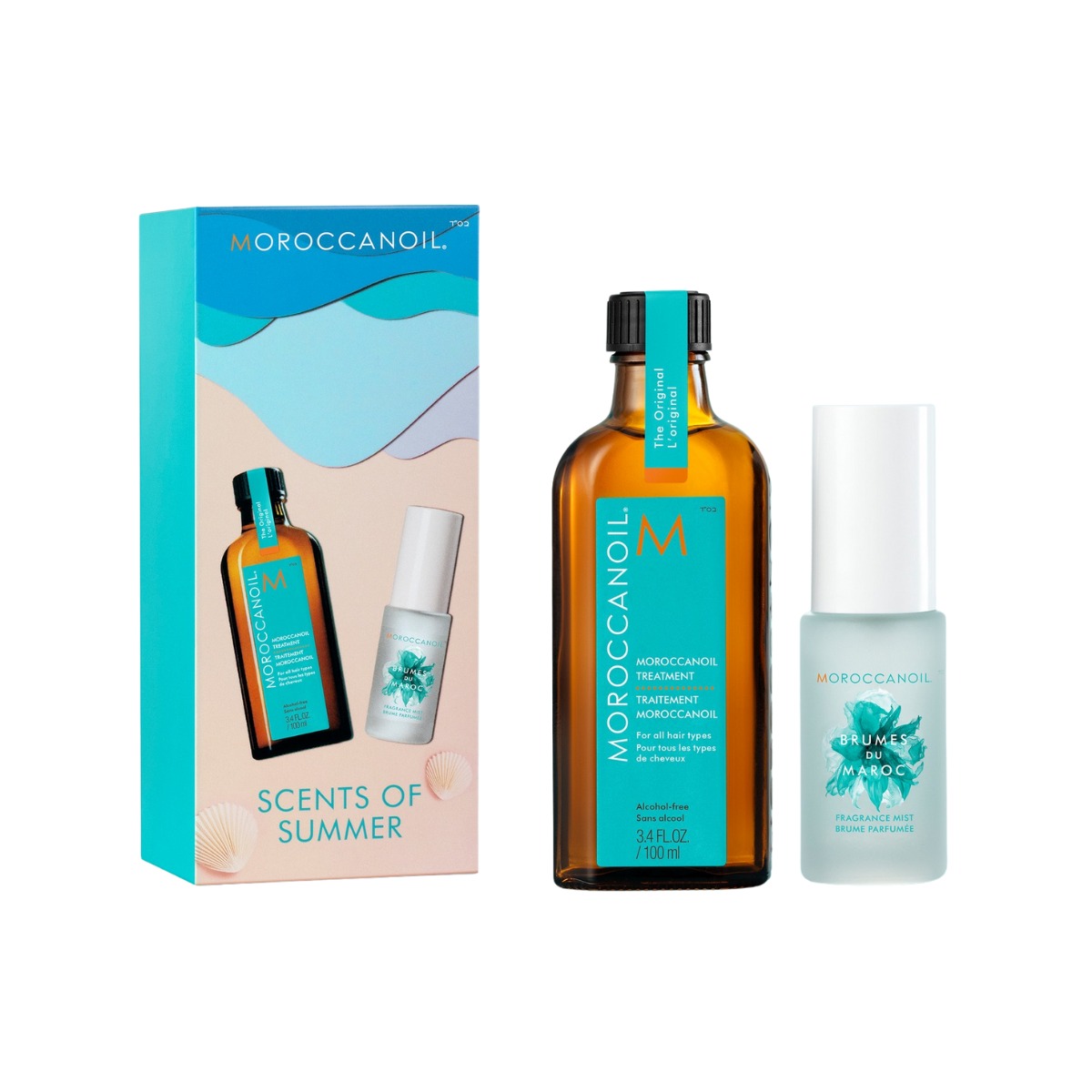 set-cham-soc-toc-moroccanoil-scent-of-summer.jpg Set Moroccanoil Scent Of Summer (Treatment Original 100ml + Fragrance Mist 30ml) - Ảnh 1