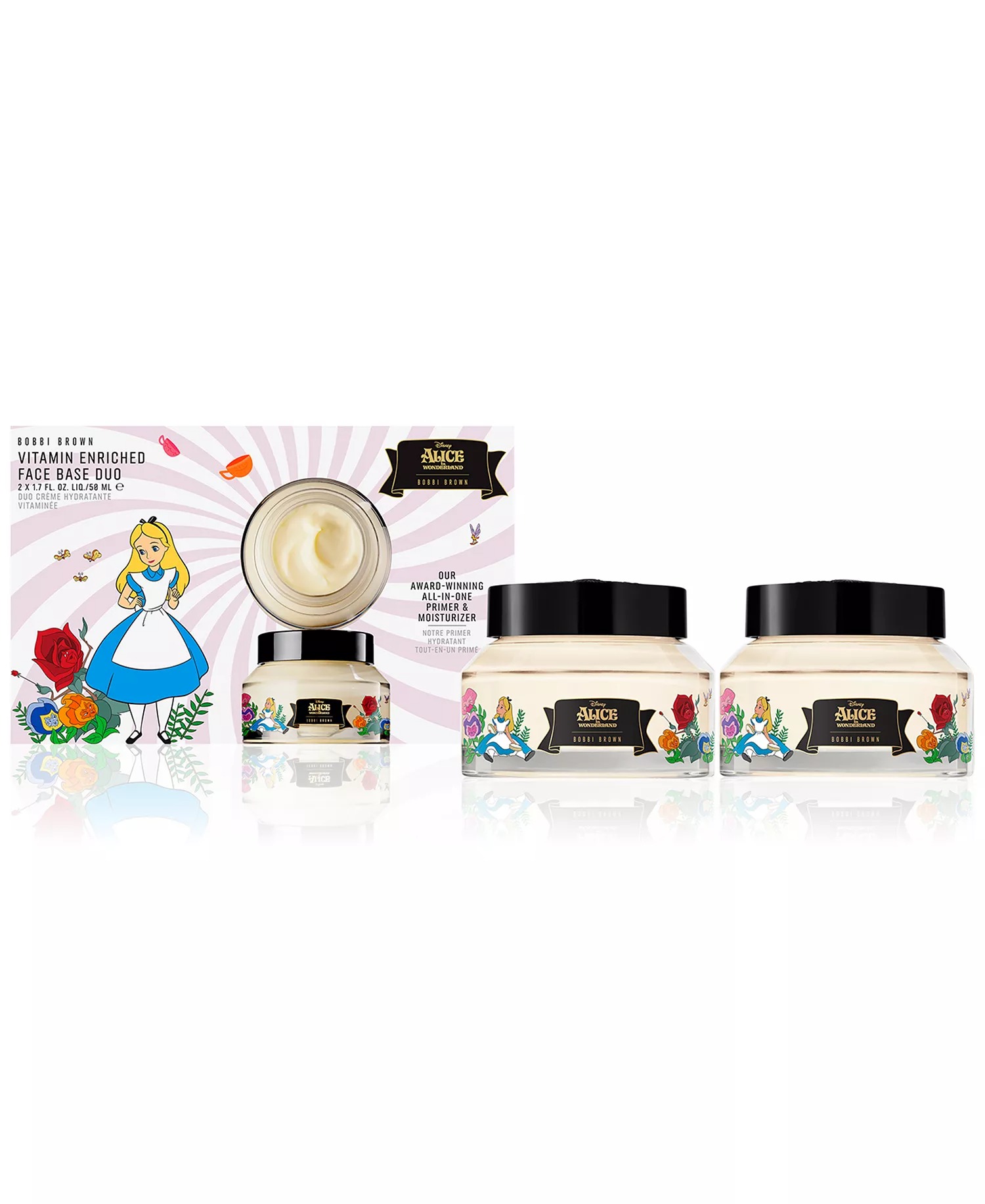 vitamin-enriched-face-base-primer-moisturizer-gift-set-duo.jpg Set Kem Lót Bobbi Brown Alice in Wonderland Vitamin Enriched Face Base Duo (Limited Edition) - Ảnh 1
